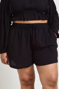 boohoo Short De Plage Texturé Grande Taille<Femme Tenues De Plage