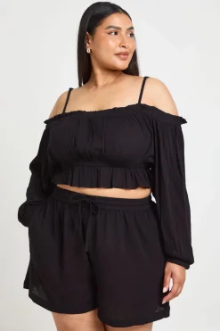 boohoo Short De Plage Texturé Grande Taille<Femme Tenues De Plage