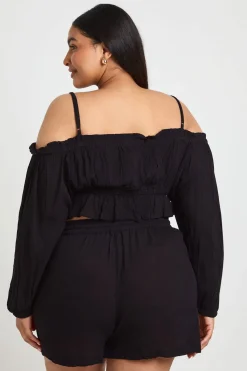 boohoo Short De Plage Texturé Grande Taille<Femme Tenues De Plage