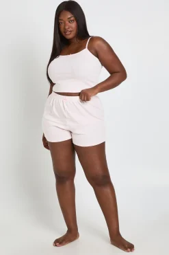 Short De Pyjama Pointelle Grande Taille
