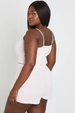 Short De Pyjama Pointelle Grande Taille