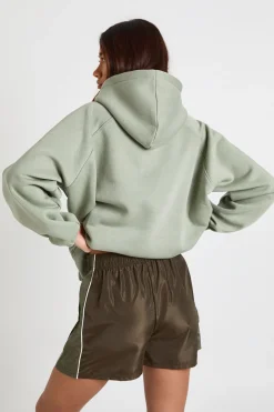 boohoo Short De Sport En Nylon Taille Haute Avec Empiècements Contrastés<Femme Survêtements|Survêtements