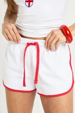 boohoo Short De Sport Style Runner En Molleton Avec Passepoil Contrasté<Femme Survêtements|Survêtements