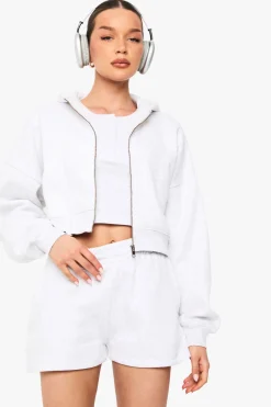 boohoo Short de sport taille haute avec cordon de serrage interne<Femme Survêtements|Survêtements