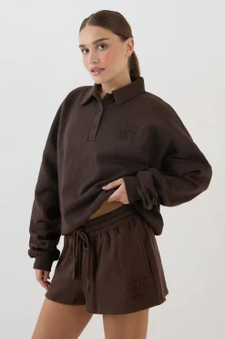 Short De Survêtement Coupe Ample Avec Appliqué En Tissu Assorti Dsgn Studio