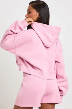 Short de survêtement taille haute avec cordon de serrage interne