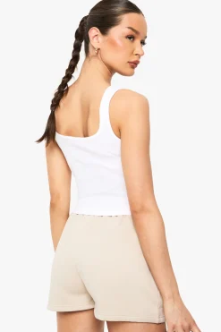 Short de survêtement taille haute avec cordon de serrage intérieur
