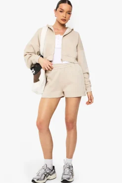 Short de survêtement taille haute avec cordon de serrage intérieur