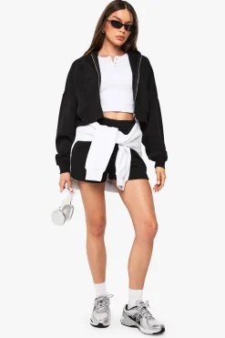 Short de survêtement taille haute avec cordon de serrage interne
