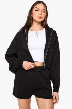 Short de survêtement taille haute avec cordon de serrage interne