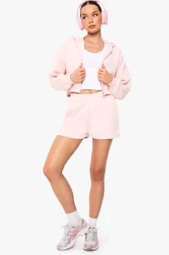 Short de survêtement taille haute avec cordon de serrage interne