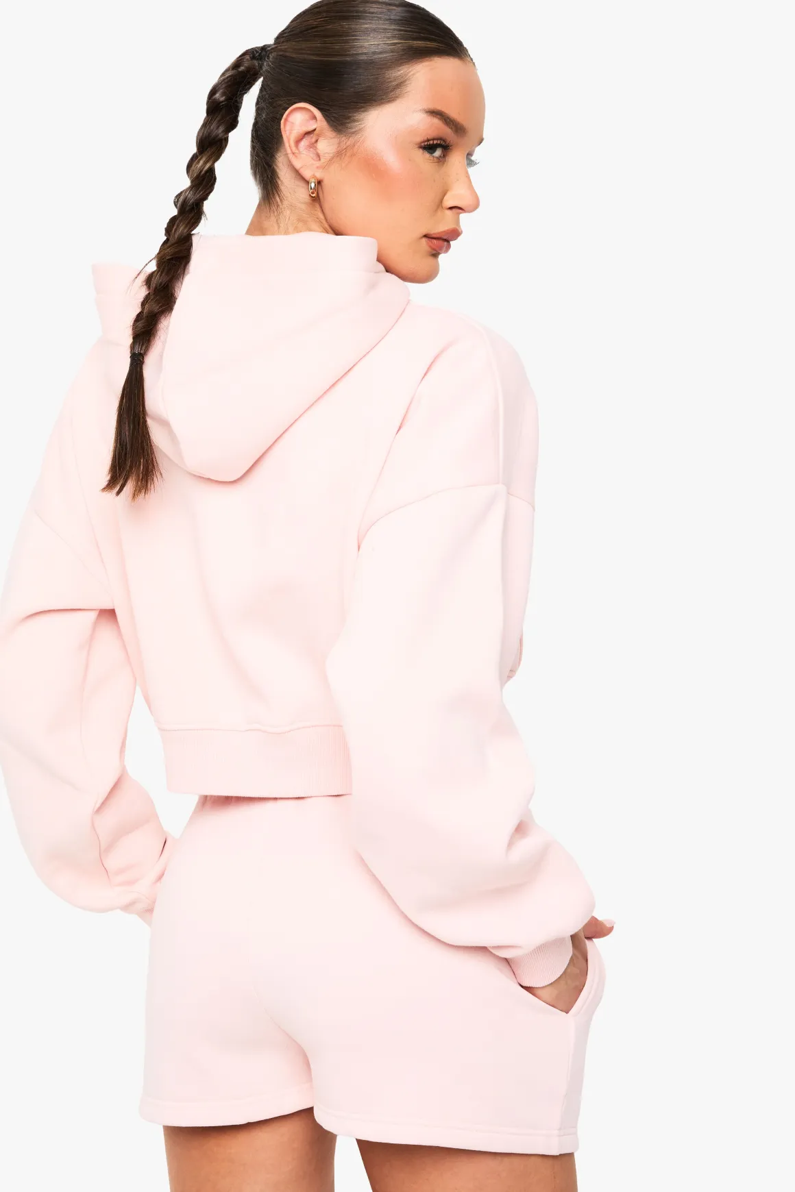 Short de survêtement taille haute avec cordon de serrage interne