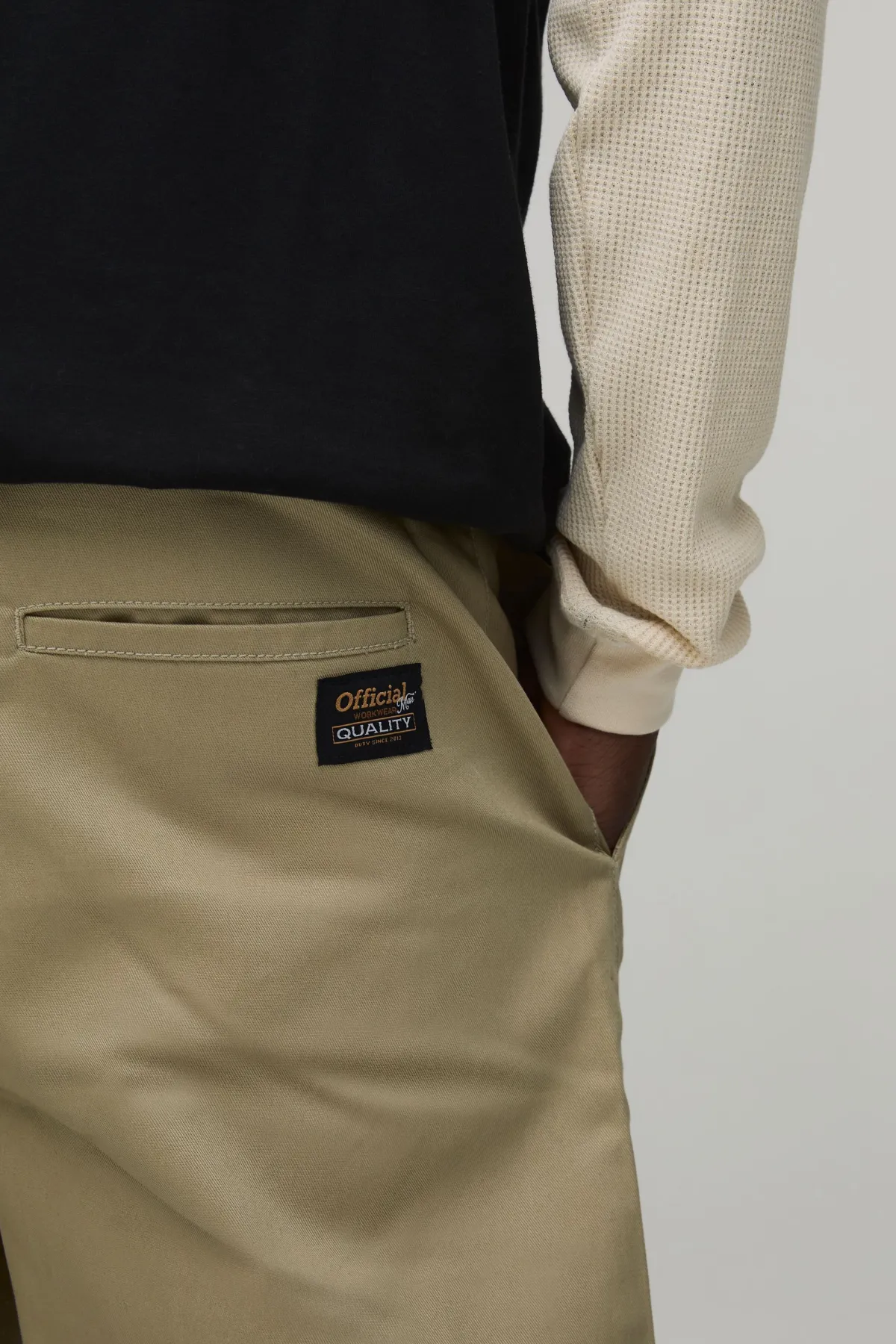boohooMAN Short de Travail 365 Coupe Décontractée à Plis Devant<Homme Jorts|Denim