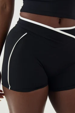 Short DSGN Studio Ultra Sculpt à Taille Portefeuille avec Détail de Passepoil
