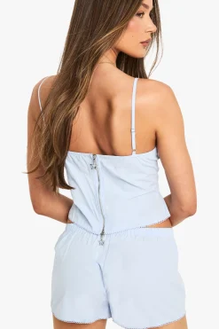 boohoo Short à détails boutonnés<Femme Looks Preppy|Shorts
