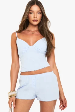 boohoo Short à détails boutonnés<Femme Looks Preppy|Shorts
