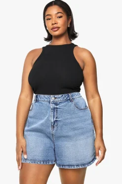 Short en denim pour maman Plus