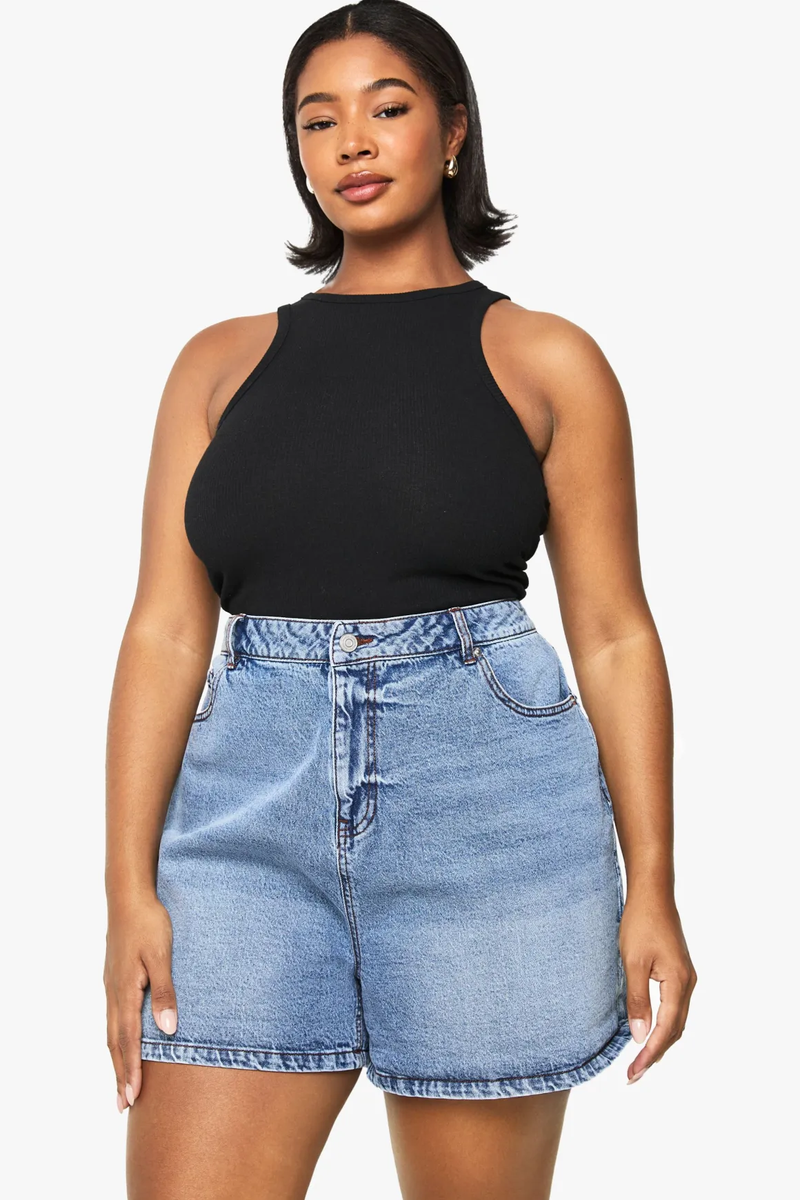 Short en denim pour maman Plus