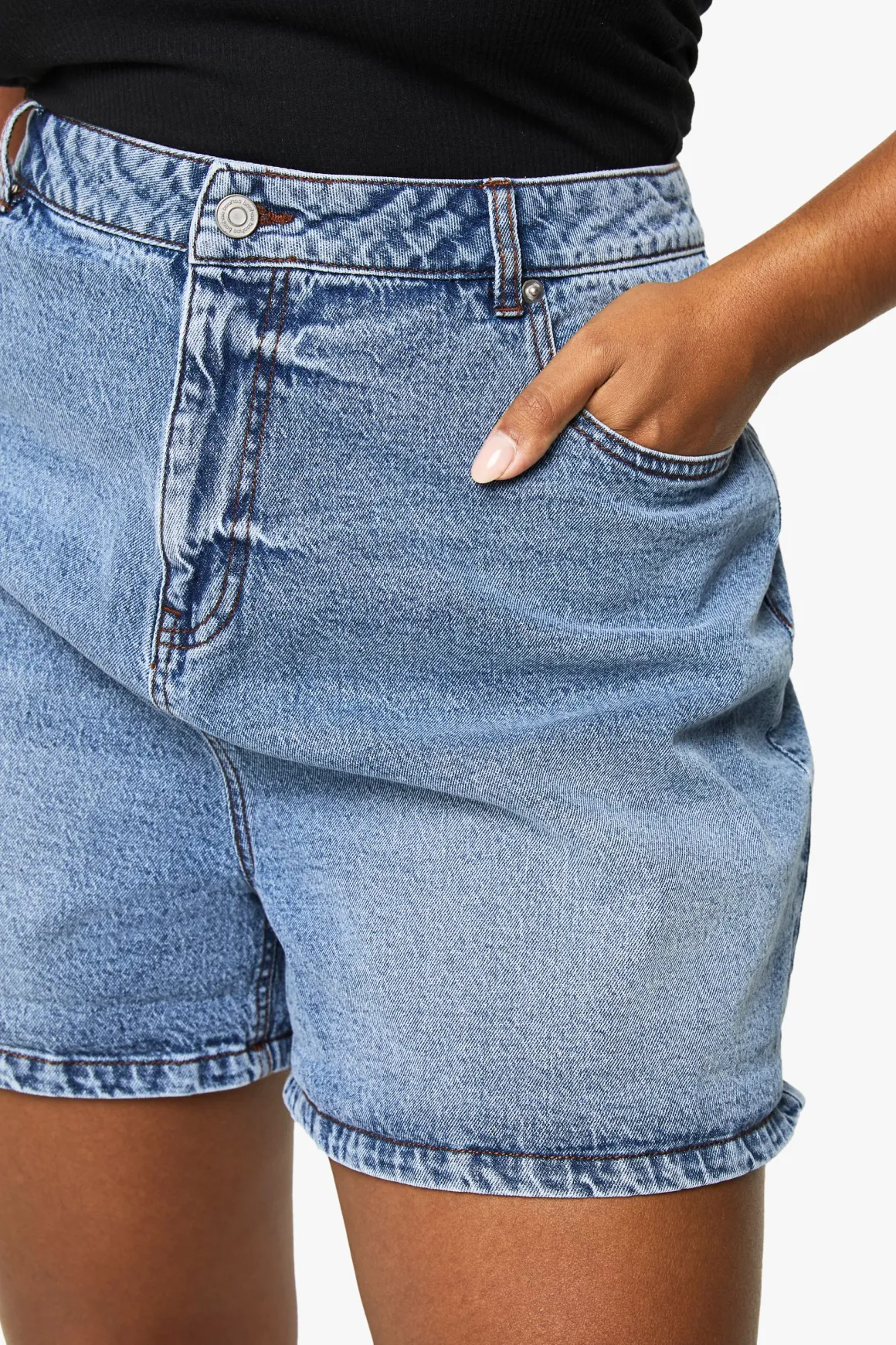 Short en denim pour maman Plus