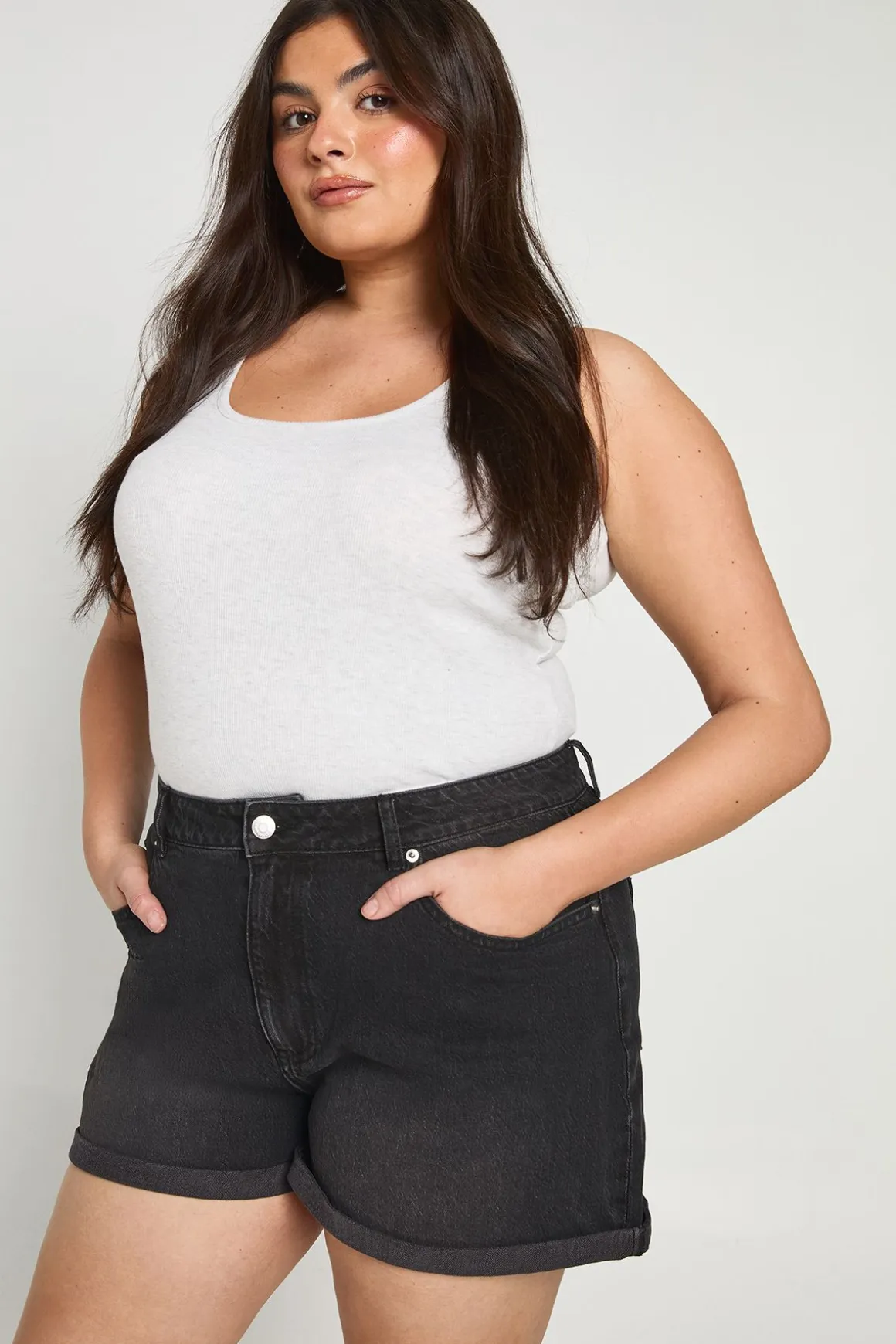 Short en denim pour maman Plus