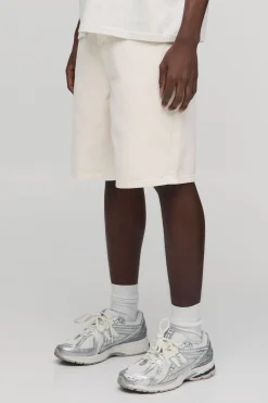 boohooMAN Short En Denim Rigide Coupe Décontractée<Homme Denim|Tout Afficher
