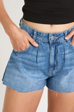 Short En Jean Ample À Jambes Évasées