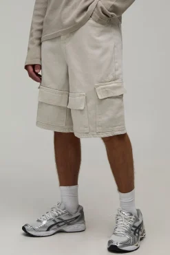 Short En Jean Cargo Style Parachute
