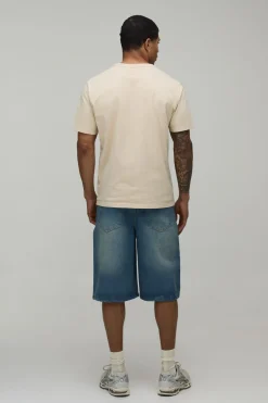 Short En Jean Coupe Décontractée Basique