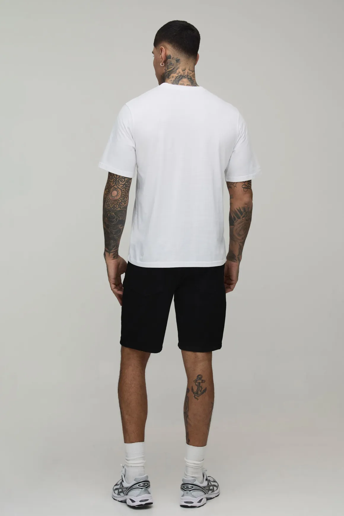 Short en Jean Coupe Slim Taille Haute
