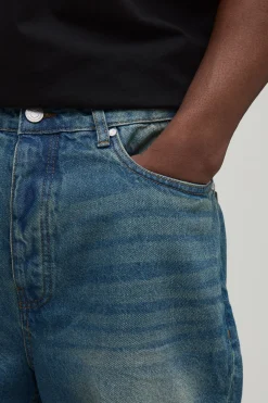 Short En Jean Décontracté Coupe Ample Pour Grand