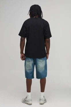 Short En Jean Décontracté Coupe Ample Pour Grand