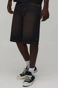 Short en Jean Denim Rigide Coupe Regular