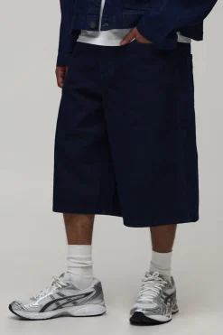 Short En Jean Long Brodé Varsity