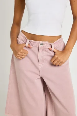 Short En Jean Long Mi-taille Coupe Large