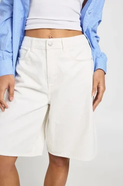 Short En Jean Mi-hauteur Longueur Bermuda