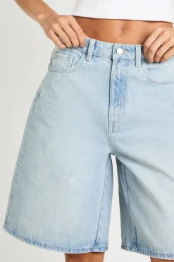 Short En Jean Mi-taille Coupe Tall
