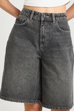 Short En Jean Mi-taille Petite