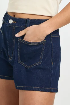 boohoo Short En Jean Petite Taille Avec Détail Poches Avant<Femme Denim|Shorts
