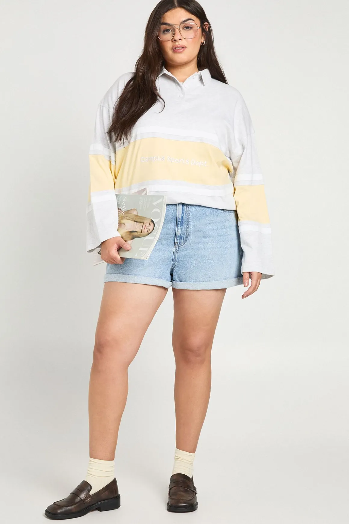 Short en jean pour maman Plus
