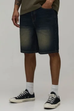 boohooMAN Short en Jean Rigide Coupe Décontractée<Homme Denim|Tout Afficher