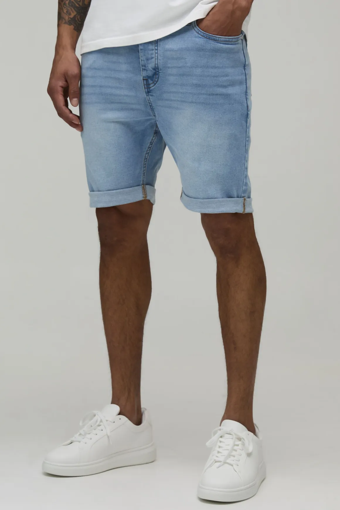 Short En Jean Stretch Coupe Skinny Basique