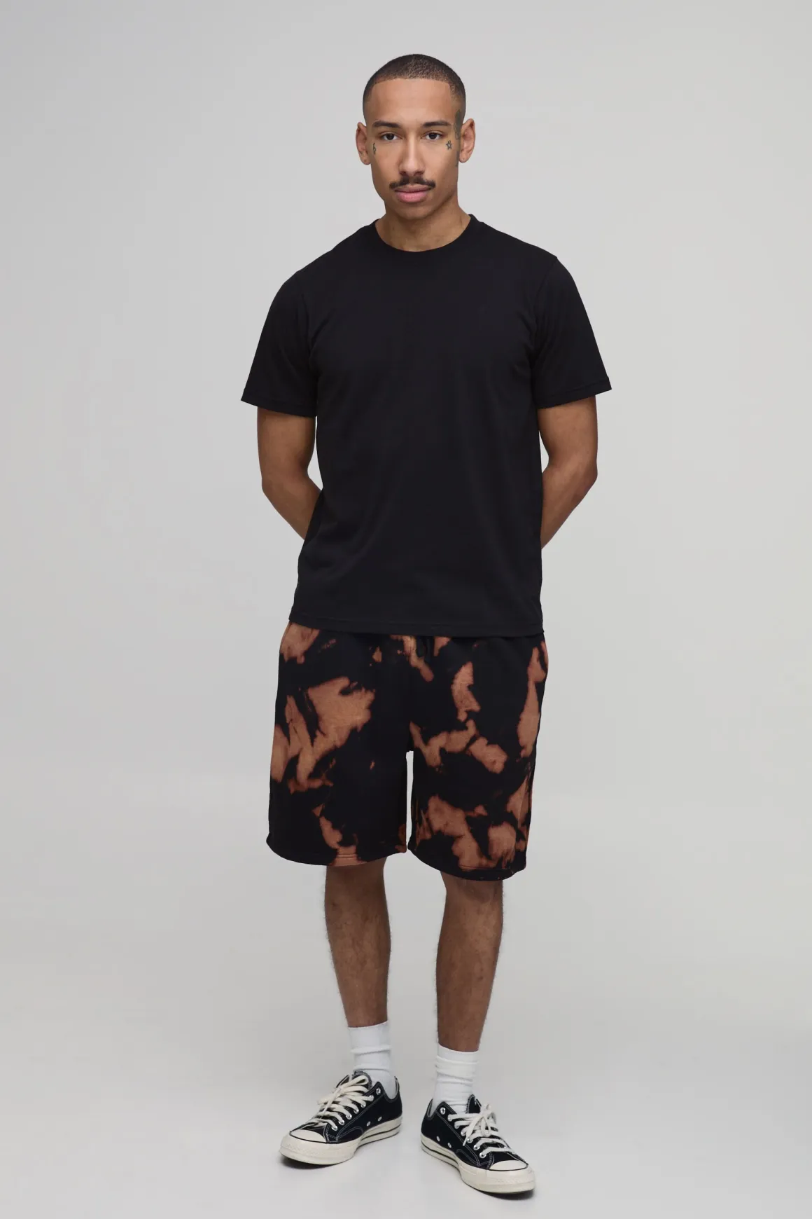 Short En Jersey Coupe Regular Avec Motif Tie-dye