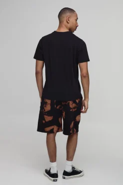 Short En Jersey Coupe Regular Avec Motif Tie-dye