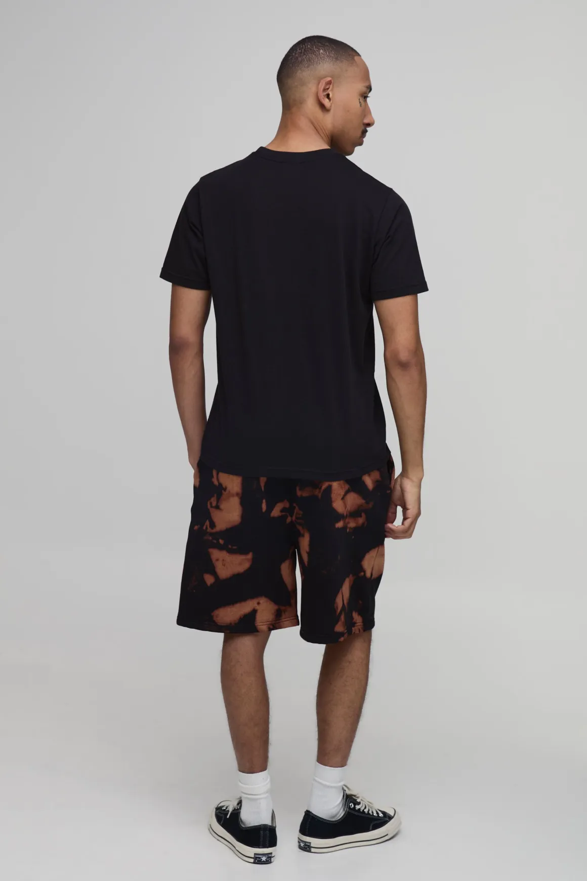 Short En Jersey Coupe Regular Avec Motif Tie-dye