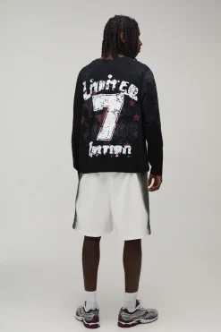 boohooMAN Short En Jersey Délavé Par Synthétiquelvérisation Coupe Baggy<Homme Shorts