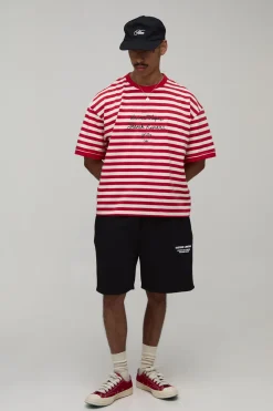 Short En Jersey Imprimé À Coupe Regular Et Structure Épaisse