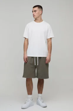 Short En Jersey Lavé Coupe Baggy Essentiel