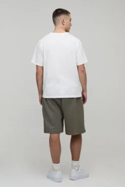 Short En Jersey Lavé Coupe Baggy Essentiel