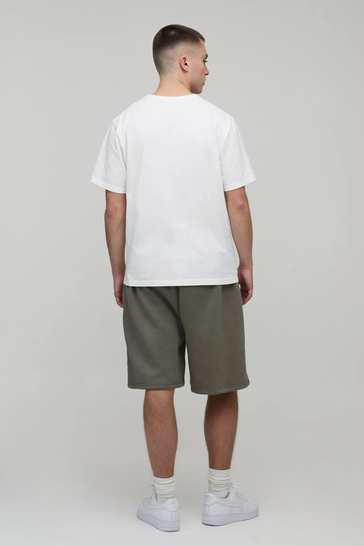 Short En Jersey Lavé Coupe Baggy Essentiel