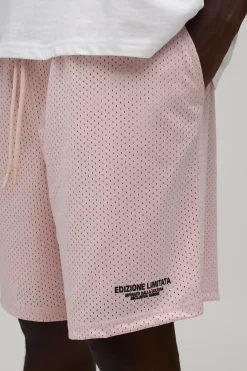 Short En Jersey Maille Imprimé Coupe Ample